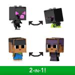 Minecraft Flippin Figs 2-In-1 Sunny & Ender Dragon 3.75" Transform Figures READ‼