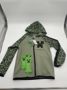 NWT Minecraft Zippered Hoodie Boys Size 6/7