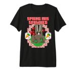 Minecraft Easter Spring Has Spawned Bunny Rabbit and Carrots Premium Tri-Blend T-Shirt