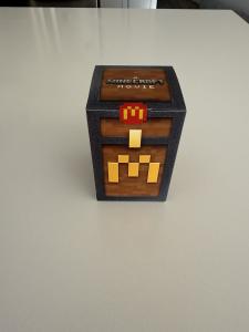 McDonald's 2025 Minecraft Adult Happy Meal Chest with Unused Code Card and Chest