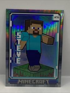 2024 Panini Minecraft Steve #70 Silver Prizm Refractor Chrome #/149 SP Rare