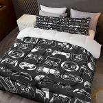 Sunnycitron Kids Comforter Sets Gamer Bedding Sets for Boys Teens Gaming Twin Bed Game Controller Room Decor,1 Comforter 2Pillowcase