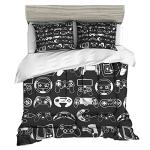 Sunnycitron Kids Comforter Sets Gamer Bedding Sets for Boys Teens Gaming Twin Bed Game Controller Room Decor,1 Comforter 2Pillowcase