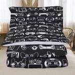 Sunnycitron Kids Comforter Sets Gamer Bedding Sets for Boys Teens Gaming Twin Bed Game Controller Room Decor,1 Comforter 2Pillowcase