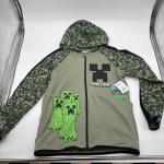 Minecraft Full Zip Hoodie Boys Size 10/12