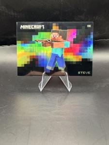 2025 Panini Minecraft Special Edition STEVE #7 OBSIDIAN COLORBLAST SSP (RARE)