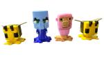 Minecraft McDonald’s 2025 Minecraft Happy Meal Toys Pig, Evoker, Bees Set Of 4