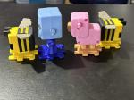 Minecraft McDonald’s 2025 Minecraft Happy Meal Toys Pig, Evoker, Bees Set Of 4