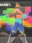 2025 Panini Minecraft Special Edition STEVE #7 OBSIDIAN COLORBLAST SSP (RARE)