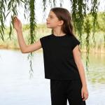 AIMAOMI linen pants Girls 2 Piece Outfits Summer Sleeveless Crewneck T-Shirts Tops and Wide Leg Pants Clothing Sets(Dark Gray, 9-10 Years)