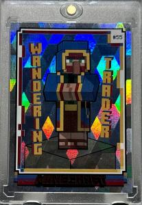 MINECRAFT WANDERING TRADER RARE DIAMOND REFRACTOR HOLO INVESTMENT CARD FOIL MINT