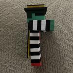 MCDONALD’S MINECRAFT MOVIE ADULT MEAL TOY ZOMBIE HAMBURGLAR & UNUSED CODE CARD