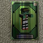 MCDONALD’S MINECRAFT MOVIE ADULT MEAL TOY ZOMBIE HAMBURGLAR & UNUSED CODE CARD