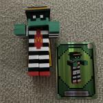 MCDONALD’S MINECRAFT MOVIE ADULT MEAL TOY ZOMBIE HAMBURGLAR & UNUSED CODE CARD