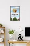 Trends International A Minecraft Movie - Bee One Sheet Wall Poster, 22.4L x 14.7W, Barnwood Framed Version