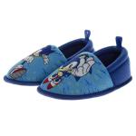 Josmo Sonic The Hedgehog Slippers for Boys - Sonic House Sandals Cute Fuzzy Plush Slipper - Blue (size 5-6 Toddler)