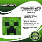 Creeper Face Minecraft Area Rug - 39 Inches