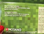 New Minecraft Creeper  Child Costume Medium 7-8 Disguise Mojang Torn Packaging