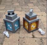 3D Printed Minecraft Lantern/Night Light Table Lamp Minecraft Lamp