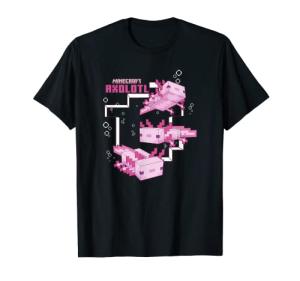 Pink Axolotl Pond T-Shirt for Minecraft Fans
