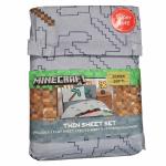 Minecraft Twin Comforter & Sheet Set 🟩🟫 Reversible 💚