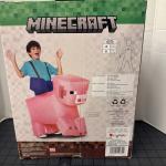 Disguise Kids' Minecraft Pig Ride On Inflatable Costume  One Size Pink- New