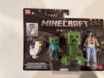 Mattel Minecraft Movie Figures Woodland Mansion Throwdown & Steve Lot New Sealed