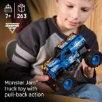 LEGO Technic Monster Jam Grave Digger Fire and Ice Building Toy for Boys & Girls - Monster Truck Toy W/Pull-Back Racing Action for Kids, Ages 7+ - Gift Idea for Birthdays - 42219