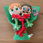 STEVE & ALEX Minecraft Plush Bouquet 2026 - 13”  (NEW WITH TAGS!) Next Day Ship!