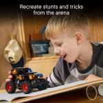 LEGO Technic Monster Jam Grave Digger Fire and Ice Building Toy for Boys & Girls - Monster Truck Toy W/Pull-Back Racing Action for Kids, Ages 7+ - Gift Idea for Birthdays - 42219