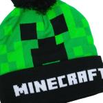 Minecraft Creeper TNT Youth Winter Two Way Hat and Knit Gloves Cold Weather Set