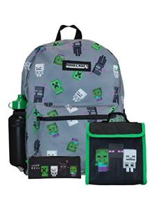 Minecraft 4-Piece Backpack and Lunch Bag Set