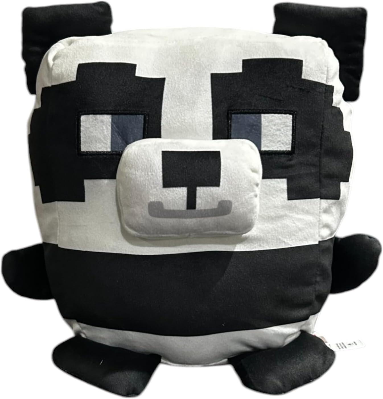 Minecraft Panda Design, Cuutopia,Plush Toy, Black and White, 10 inches