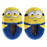Josmo Despicable Me Minions Slippers for Kids - Indoor Comfy Plush House Sandal Slipper - Bob Minion (size 2-3 big kid)