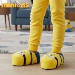 Josmo Despicable Me Minions Slippers for Kids - Indoor Comfy Plush House Sandal Slipper - Bob Minion (size 2-3 big kid)