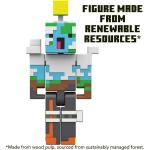 Minecraft Overworld Playset with 1 Action Figure & 10 Papercraft Blocks GYB91