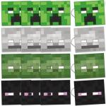 Unique Minecraft Party Favors and Decorations - 16 Minecraft Masks for Birthday Party - Officially Licensed