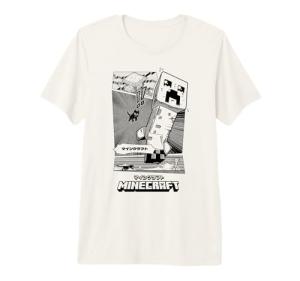 Minecraft Japanese Katakana Logo Minimalist Streetwear Premium Tri-Blend T-Shirt