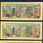 Minecraft Skeleton Gold Foil Novelty Banknote – Collectibles – Fun Gift