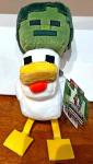 🐔🟩 Minecraft 8" Plush ZOMBIE CHICKEN JOCKEY Toy Stuffed Animal ✅ NEW WITH TAGS