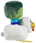 🐔🟩 Minecraft 8" Plush ZOMBIE CHICKEN JOCKEY Toy Stuffed Animal ✅ NEW WITH TAGS