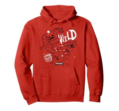Minecraft Born To Be Wild TNT Explosion Sketch Art Pullover Hoodie