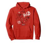 Minecraft Born To Be Wild TNT Explosion Sketch Art Pullover Hoodie