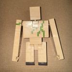 2016 Mattel Minecraft Iron Golem 6 1/2” Action Figure Attack Action Toy RARE