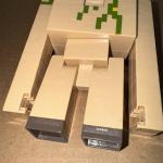 2016 Mattel Minecraft Iron Golem 6 1/2” Action Figure Attack Action Toy RARE