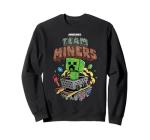 Minecraft Team Miners Creeper Minecart Graffiti Style Sweatshirt