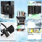 Odtmger Ski Gloves,Winter Waterproof & Warm Snow Gloves for Parent Child Kids-Skiing,Cycling,Motorcycle,Running