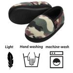 MIXIN Little/Big Kid Boy's Slippers House Shoes Indoor Outdoor with Anti Slip Sole Greey Camouflage 4-5