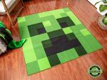 Minecraft Green Creeper Large Square Area Rug