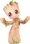 Mattel Marvel Plush, Dancing Groot English-Speaking Soft Toy, 13 Inches Tall with Sound, Phrases, Music & Dance Moves